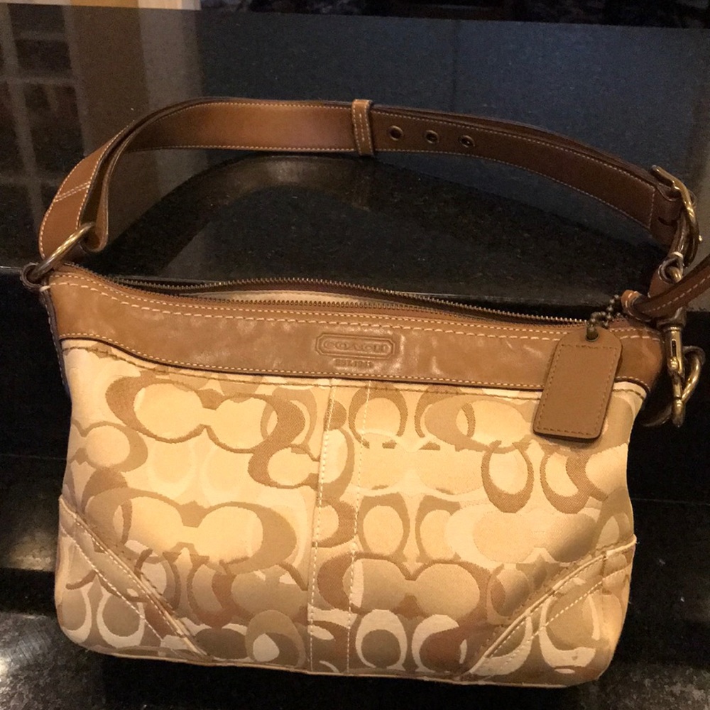 Tan Coach Purse